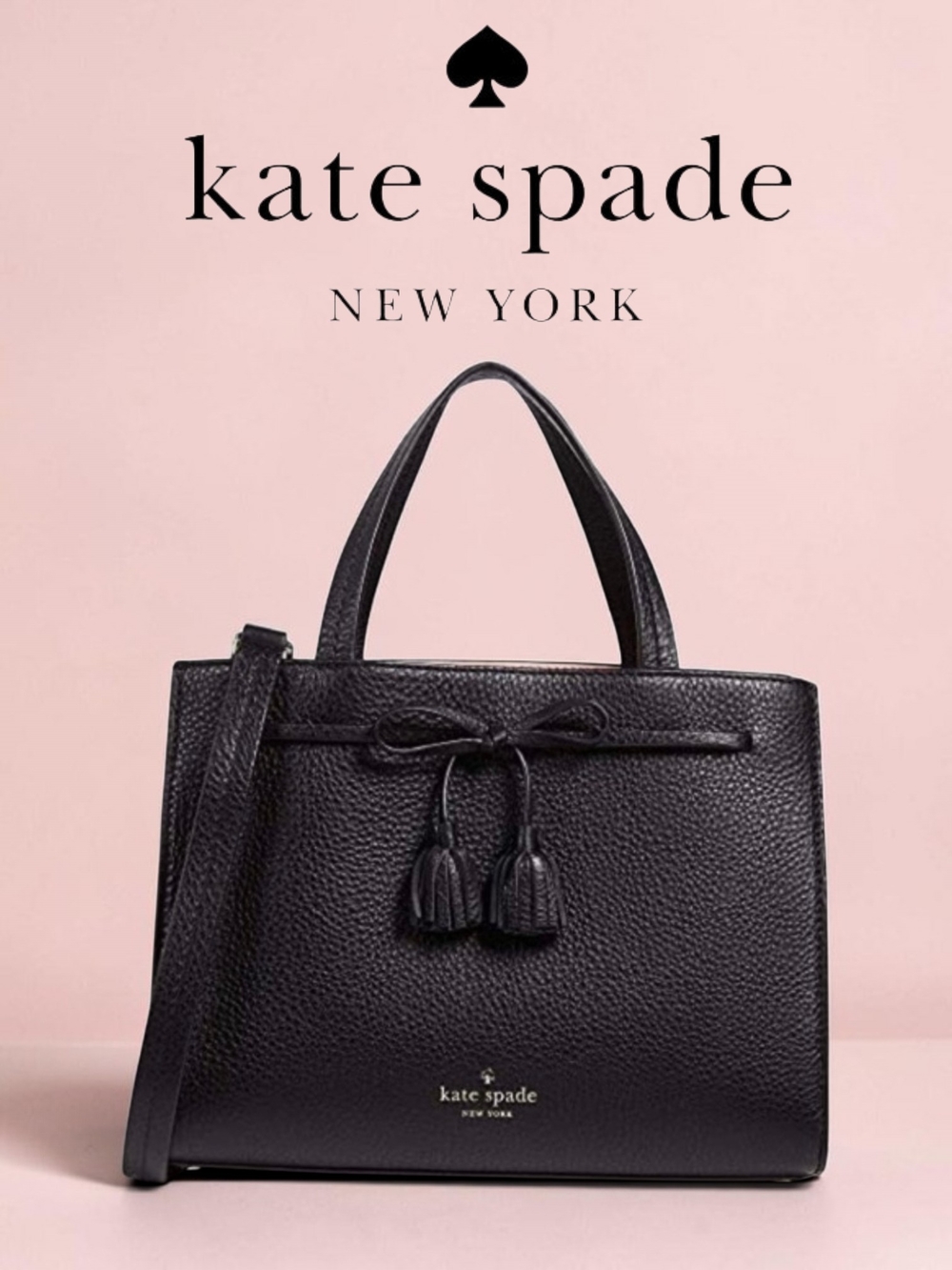 kate spade Pebbled Leather Crossbody Satchel w/ Tassels (Retail $279)